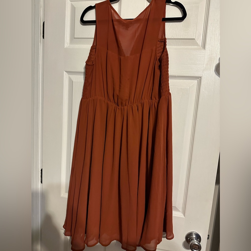 Burnt orange dress
